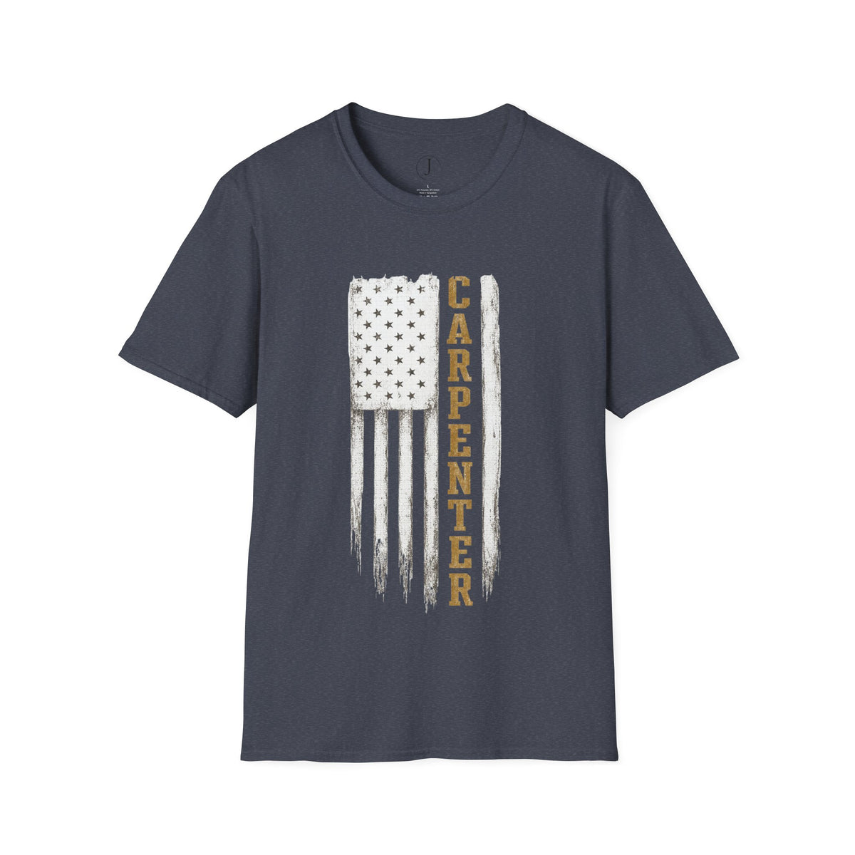 Carpenter American Flag T-Shirt – Patriotic Woodworker & Construction Tee