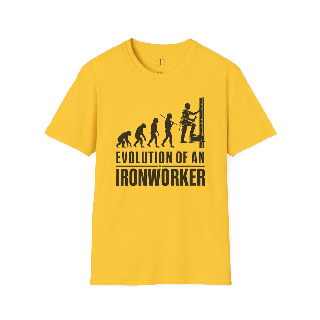Evolution of an Ironworker T-Shirt – Funny Ironworker & Construction Worker Gift
