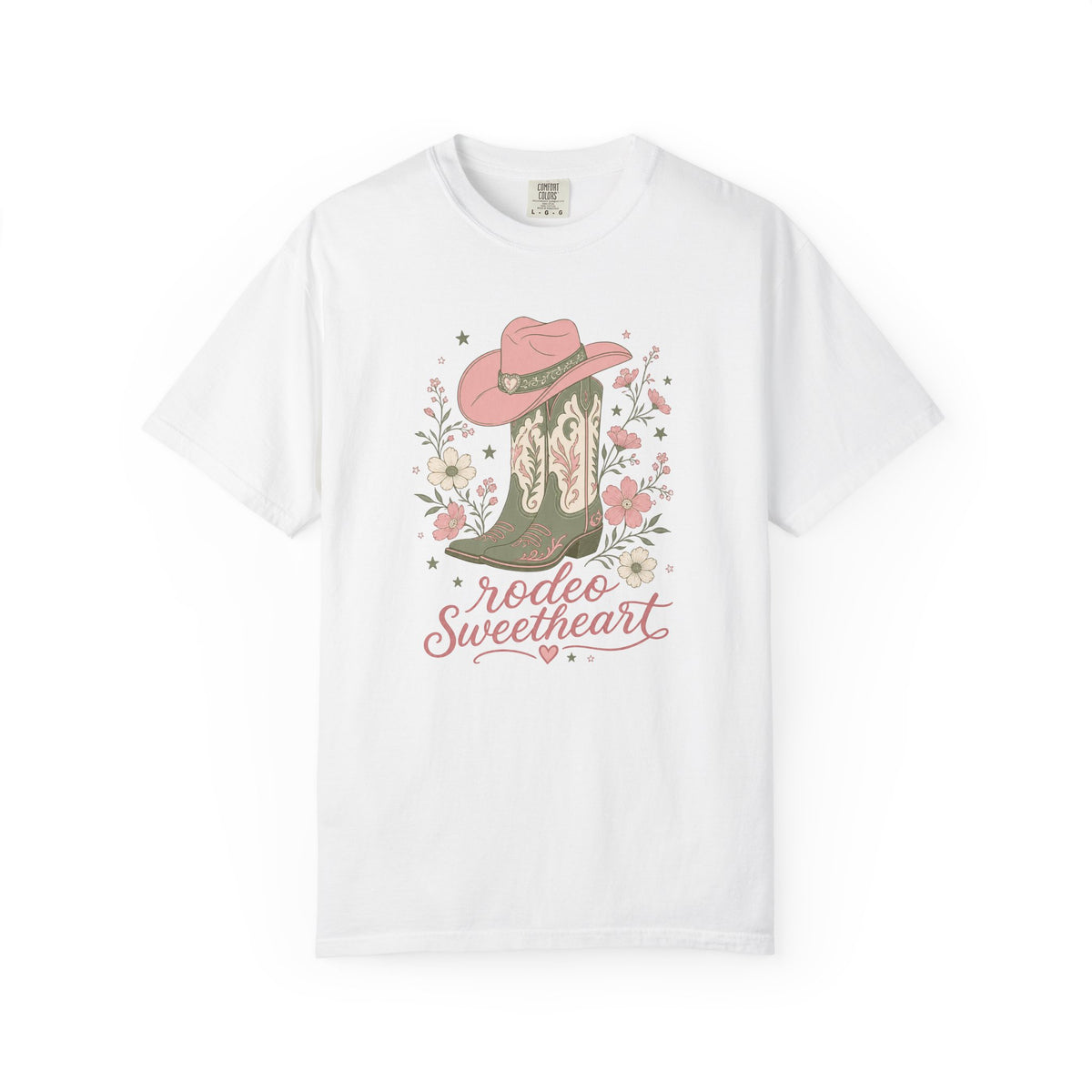 Rodeo Sweetheart Comfort Colors T-Shirt – Western Cowgirl Graphic Tee