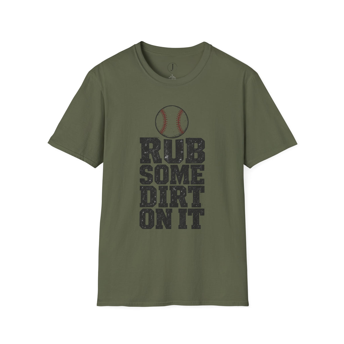 Baseball T‑Shirt — "Rub Some Dirt On It" Vintage Baseball Tee