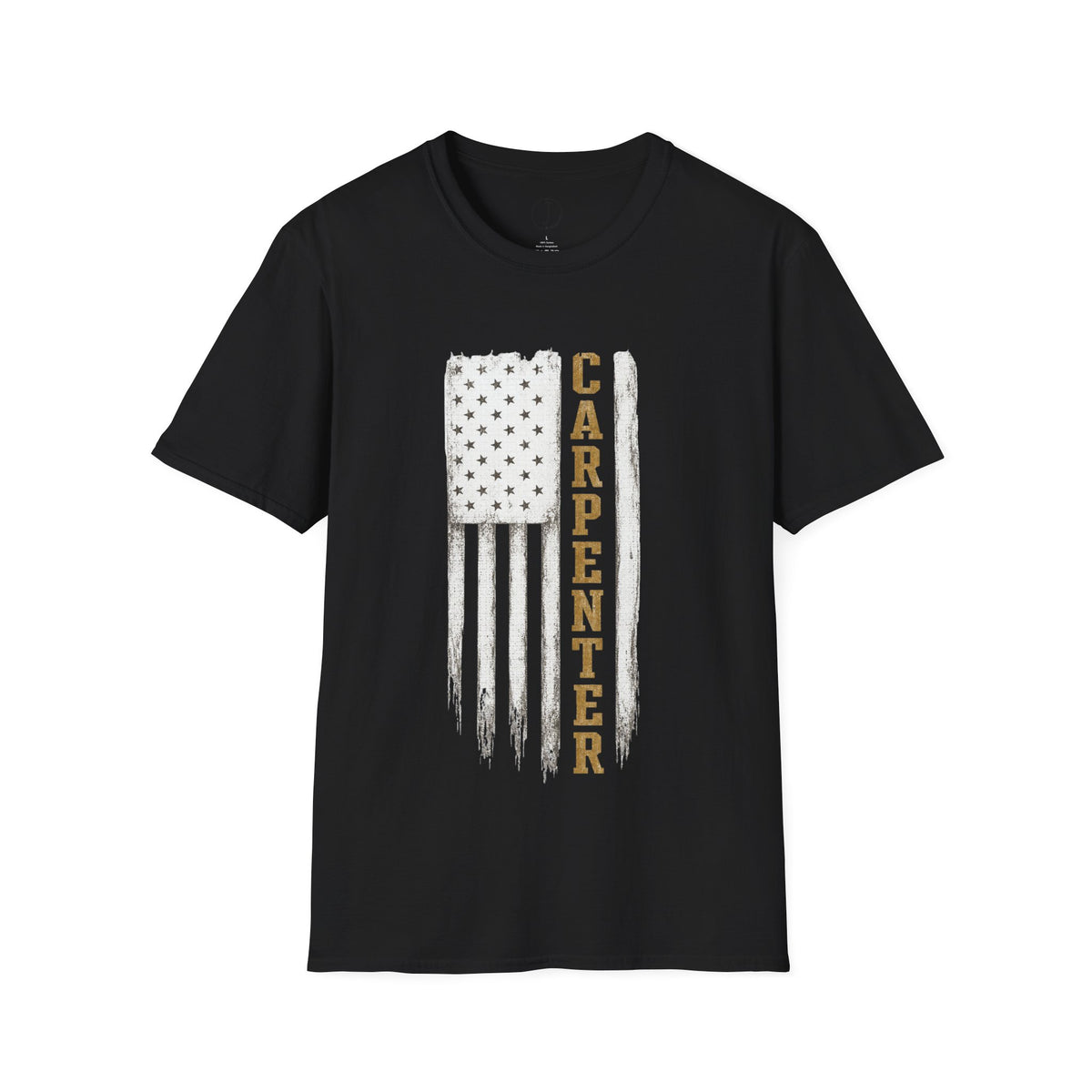 Carpenter American Flag T-Shirt – Patriotic Woodworker & Construction Tee