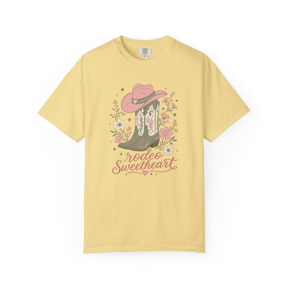 Rodeo Sweetheart Comfort Colors T-Shirt – Western Cowgirl Graphic Tee